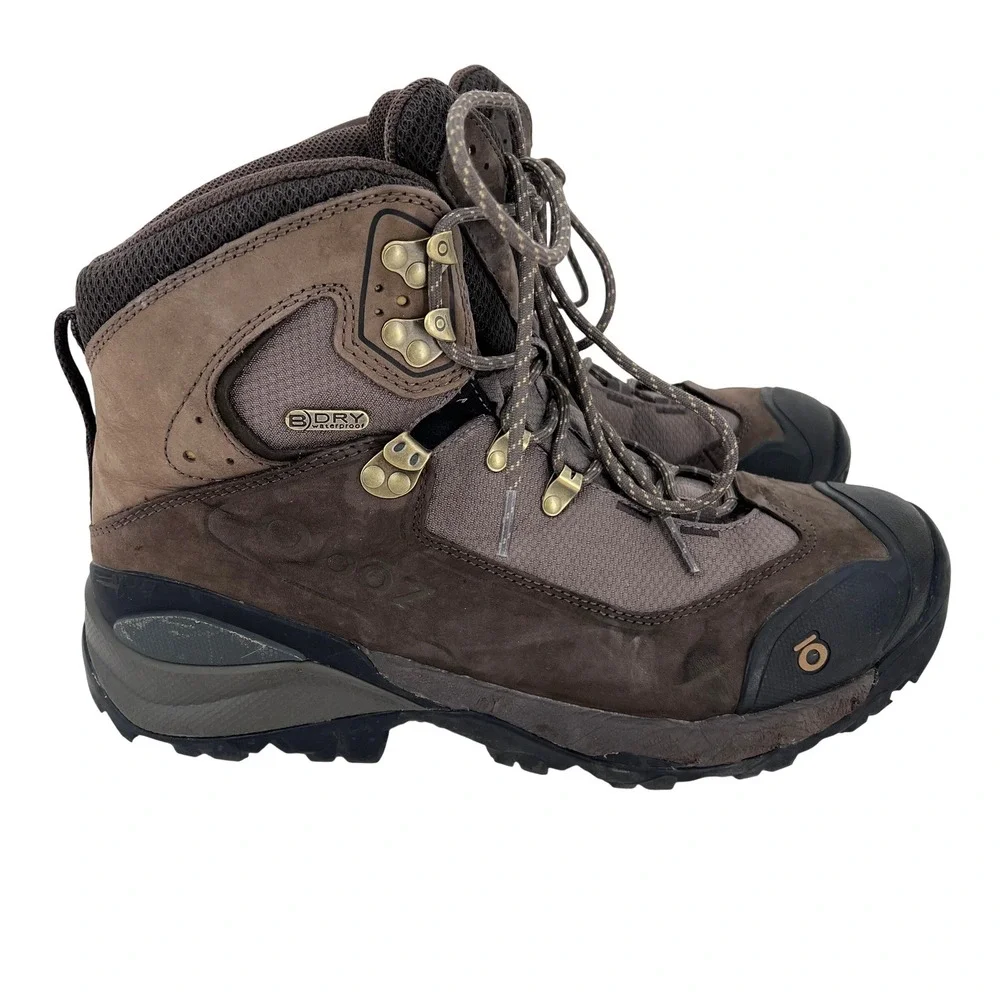Oboz Wind River Hiking Boots Men 11 Brown Waterproof Leather B-Dry